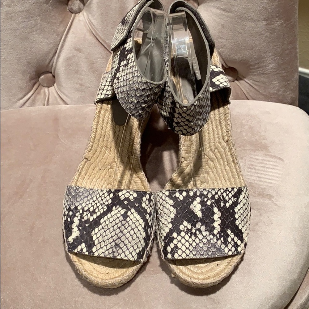 NWT Vince. snake wedge heels size 11M